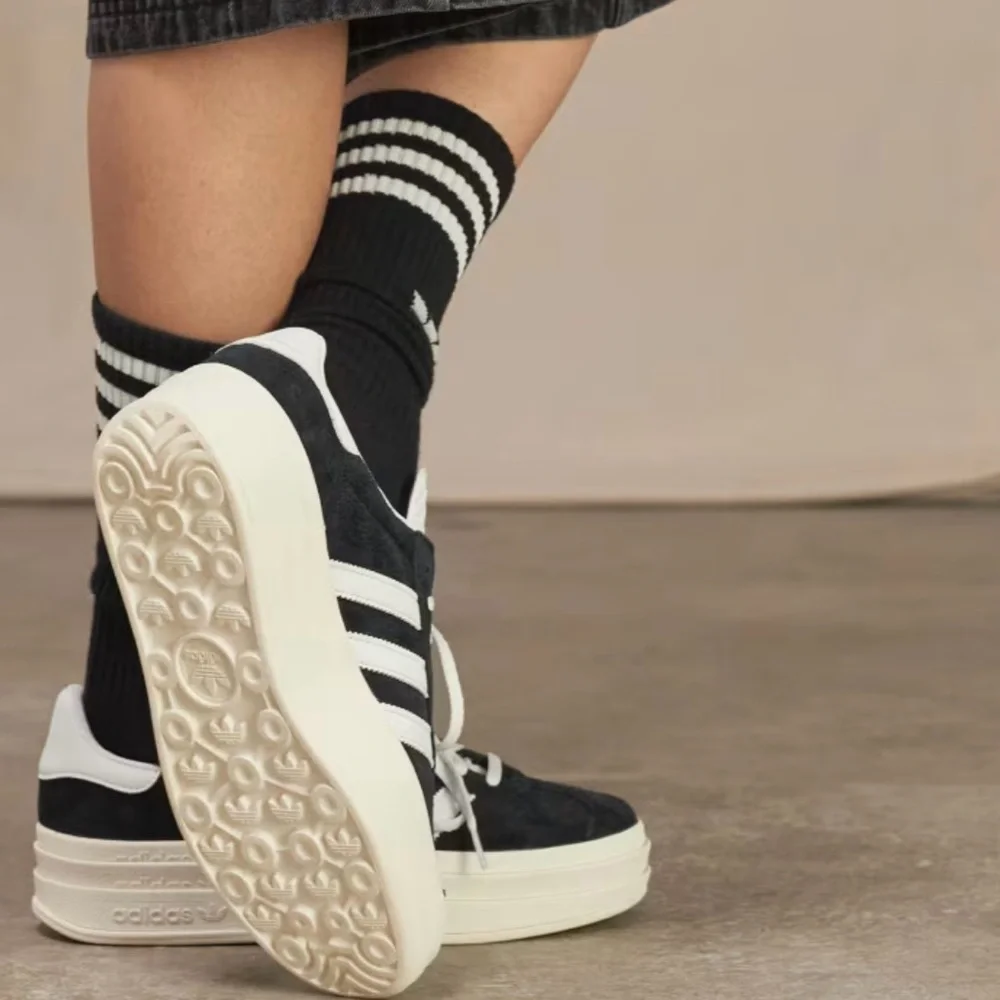 Adidas Gazelle Bold in Black and White womens size 5.5 NWOB - Picture 3 of 9